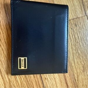 Bally Black Leather Card Holder
